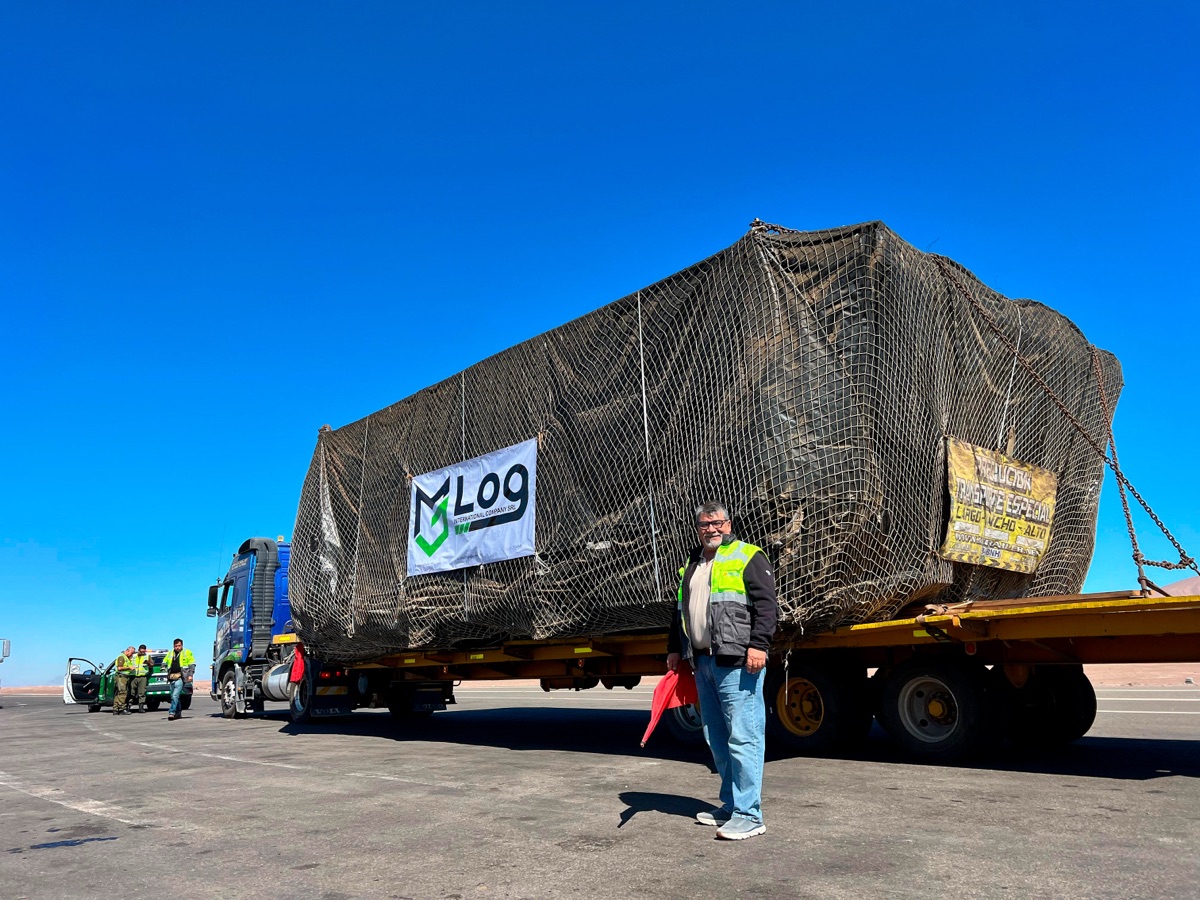 Proyecto de perforación — transporte de carga sobredimensionada